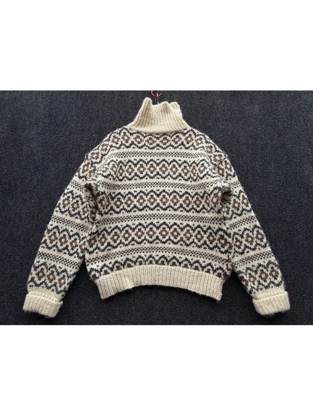 Musk Ox Copenhagen 100% Wool Fair Isle Icelandic Sweater L
